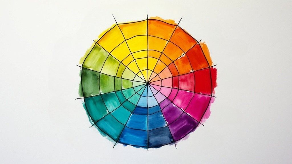 Color wheel showing warm and cool undertones